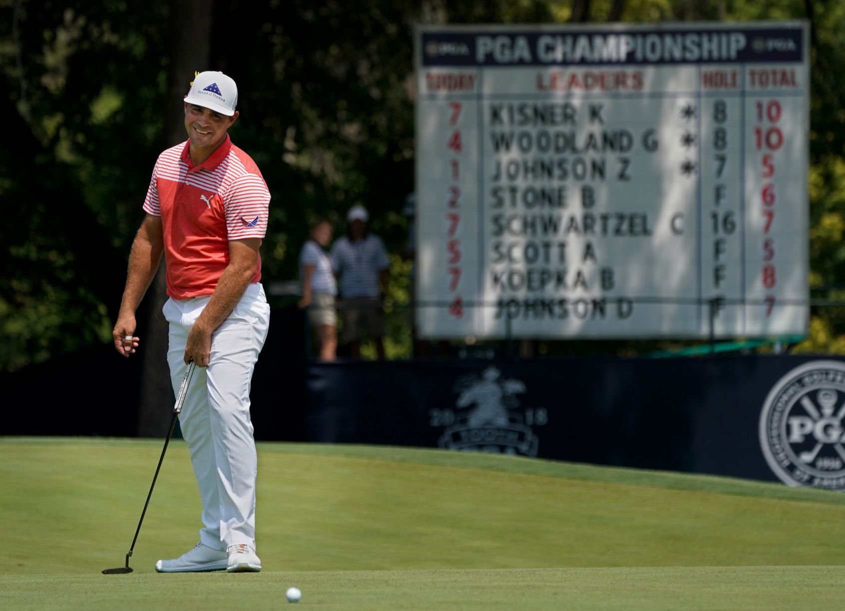 100th PGA Championship at Bellerive Country Club, round two
